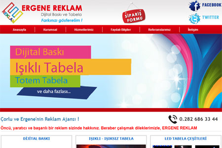 ERGENE REKLAM Tekirda Web Tasarm, Web Yazlm