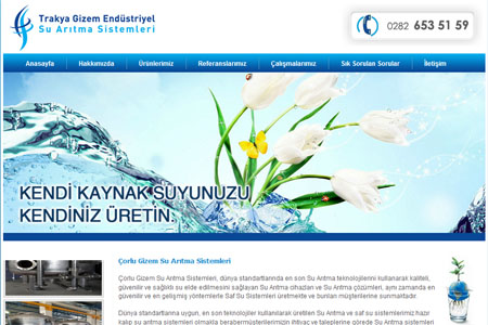 TRAKYA GZEM SU ARITMA orlu Web Tasarm, Web Yazlm